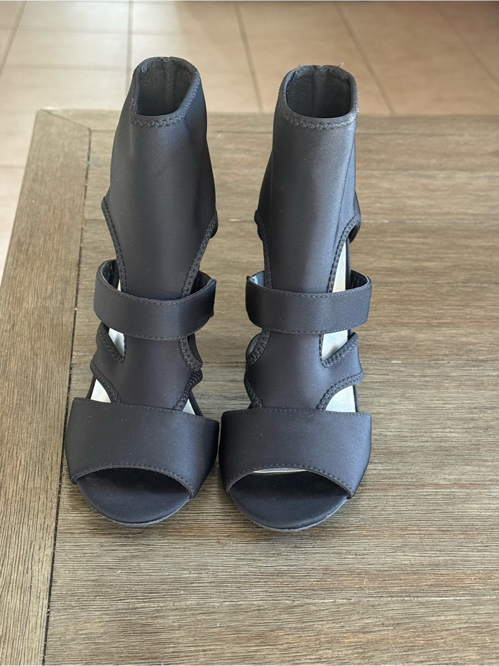 Chic Black High Ankle Strap Heels for Women